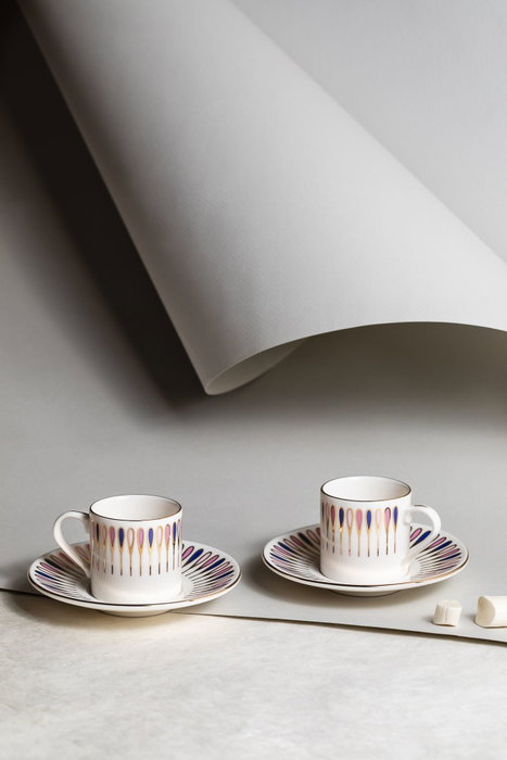 Hermia Juego de tazas de café Pera - Purple Hermia Juego de tazas de café Pera - Purple